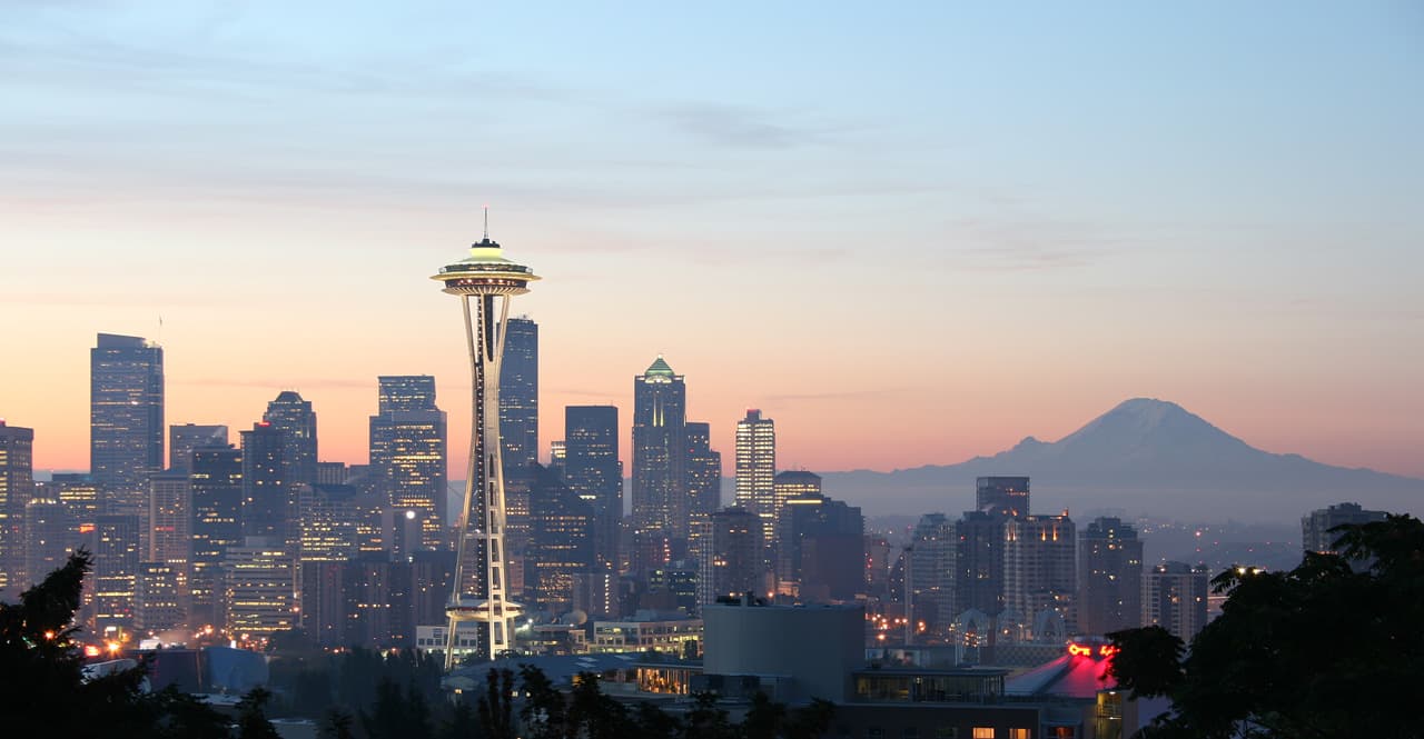 The Seattle skyline and Space Needle